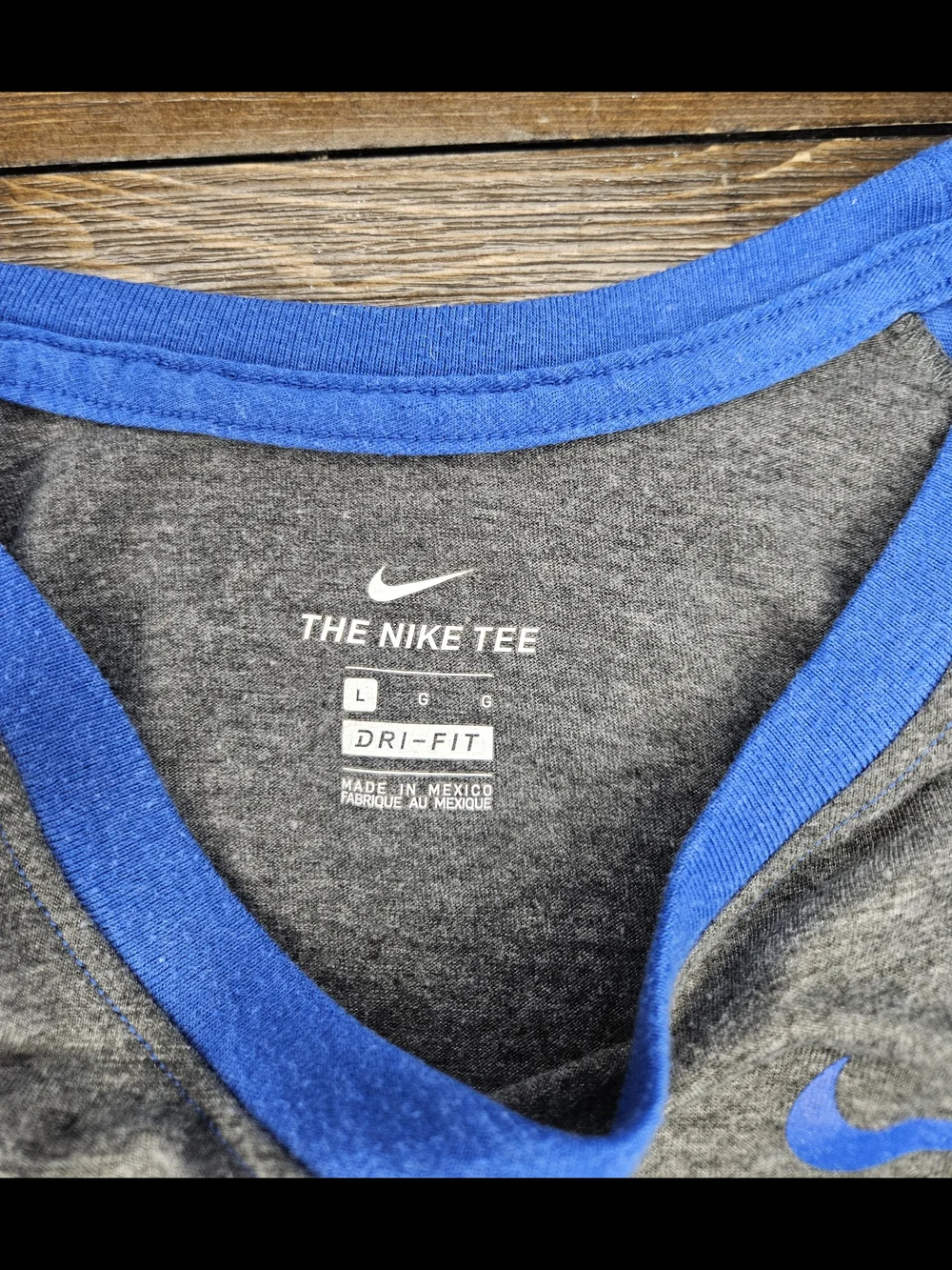 Nike Florida Gators Grey & Blue Raglan Kids Top